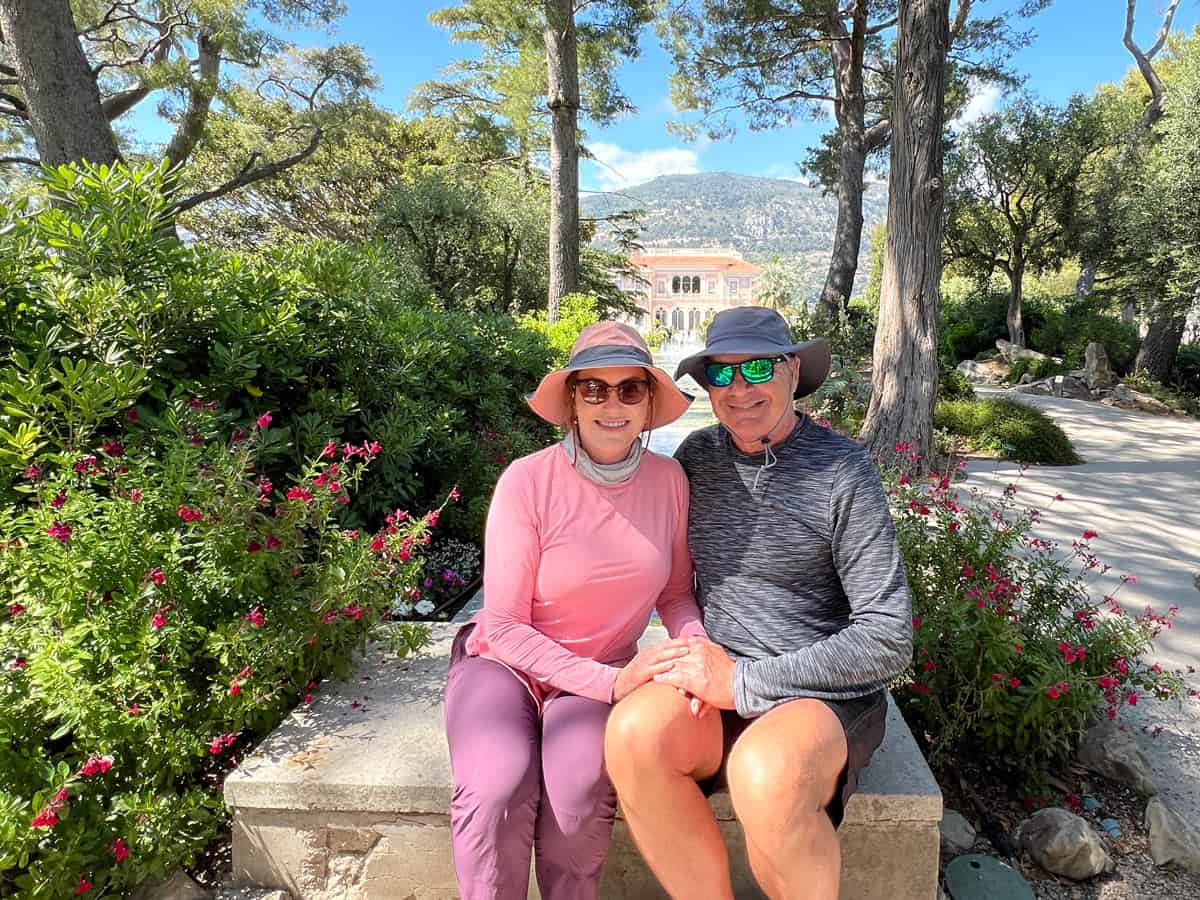 We're enjoying Enjoying a sunny afternoon at Villa Ephrussi de Rothschild in Cap Ferrat.