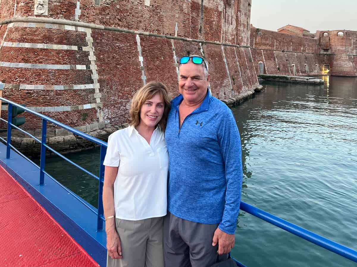 Us at Fortezza Vecchia in Livorno, where our AzAmazing Evening took place