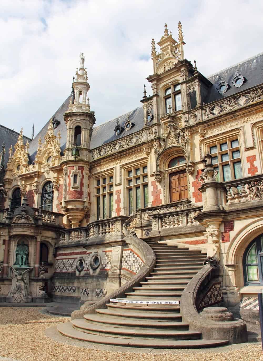 The Gothic-style Benedictine Palace in Fecamp, France