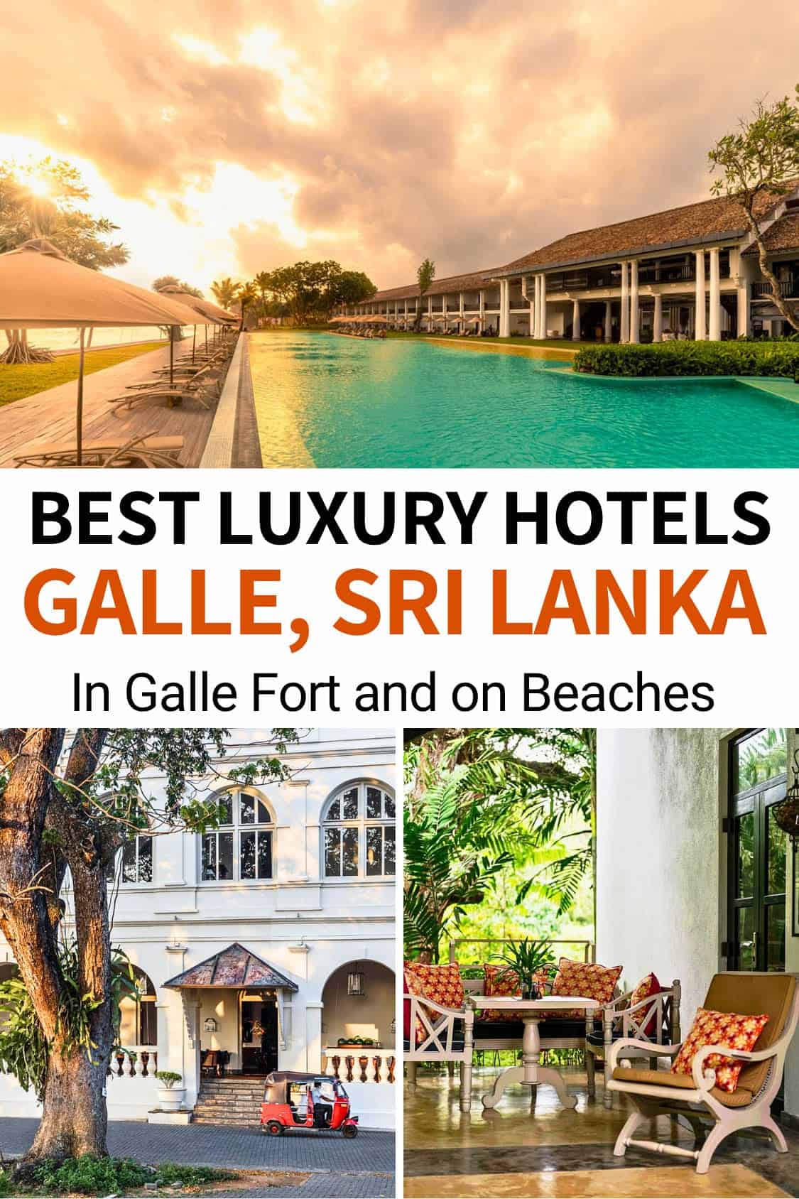 Best luxury hotels in Galle, Sri Lanka